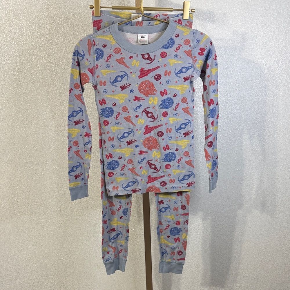 Hanna Andersson-Star Warsa Kids Pajama Set - Blue, Red, Yellow-Size 10